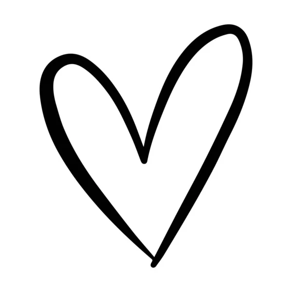 Ícone Amor Símbolo Coração Desenhado Mão Para Arte Doodle Moda —  Vetores de Stock