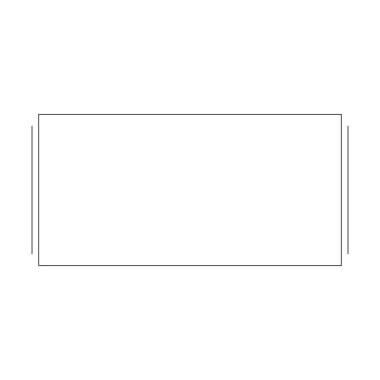 Vektör illüstrasyonunda tasarım için dekoratif klasik karalama ögesi için dikdörtgen çerçeve kenar şekli simgesi