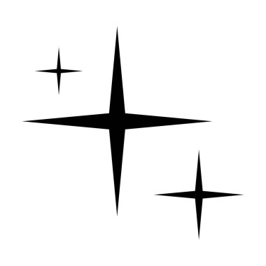 Işıldayan yıldız simgesi, ışıldayan yıldız sembolünün vektör soyut ögesi