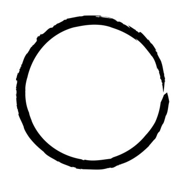 Tasarım illüstrasyonu için dekoratif grunge karalama ögesi için çember çerçeve kenar arka plan şablonu