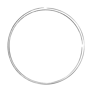 Çember çerçeve simgesi, grunge element sınır arkaplan şeması tasarım çizimi için dekoratif karalama şablonu