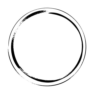 Çember çerçeve simgesi, grunge element sınır arkaplan şeması tasarım çizimi için dekoratif karalama şablonu