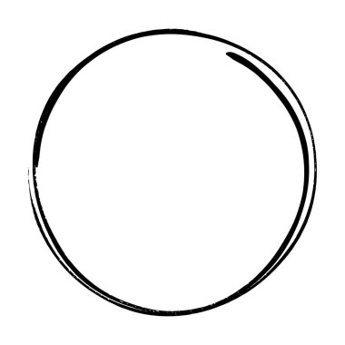 Çember çerçeve simgesi, grunge element sınır arkaplan şeması tasarım çizimi için dekoratif karalama şablonu