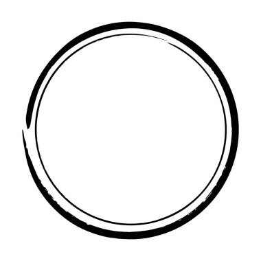 Çember çerçeve simgesi, grunge element sınır arkaplan şeması tasarım çizimi için dekoratif karalama şablonu