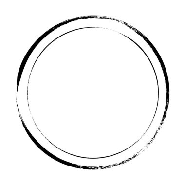 Çember çerçeve simgesi, grunge element sınır arkaplan şeması tasarım çizimi için dekoratif karalama şablonu