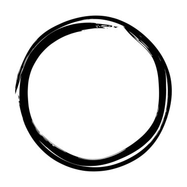 Çember çerçeve simgesi, grunge element sınır arkaplan şeması tasarım çizimi için dekoratif karalama şablonu