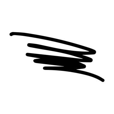 Scribble fırça soyut ögesi, kömür çarpması kıvrımlı çizgi arkaplan tasarımı için çizim 