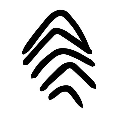 Scribble fırça soyut ögesi, kömür çarpması kıvrımlı çizgi arkaplan tasarımı için çizim 