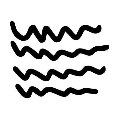 Scribble fırça soyut ögesi, kömür çarpması kıvrımlı çizgi arkaplan tasarımı için çizim 