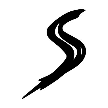 Scribble fırça soyut ögesi, kömür çarpması kıvrımlı çizgi arkaplan tasarımı için çizim 