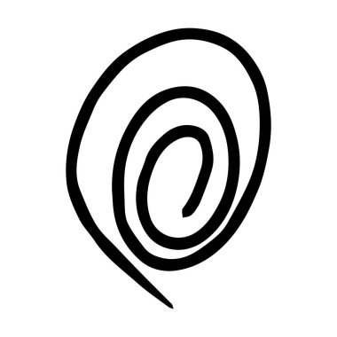 Scribble fırça soyut ögesi, kömür çarpması kıvrımlı çizgi arkaplan tasarımı için çizim 