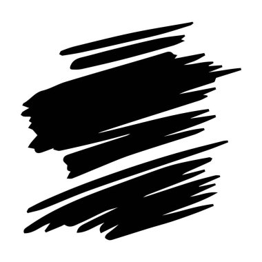 Arkaplan tasarımı için Scribble fırça vuruş ögesi, soyut kömür kıvrımlı çizgi çizimi çizimi