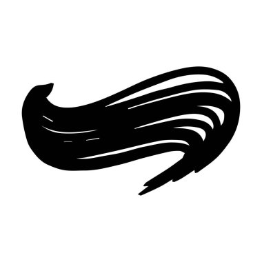 Arkaplan tasarımı için Scribble fırça vuruş ögesi, soyut kömür kıvrımlı çizgi çizimi çizimi