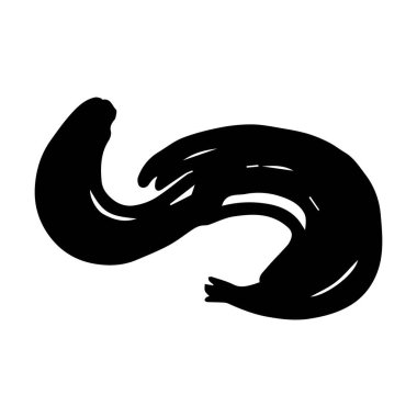 Arkaplan tasarımı için Scribble fırça vuruş ögesi, soyut kömür kıvrımlı çizgi çizimi çizimi