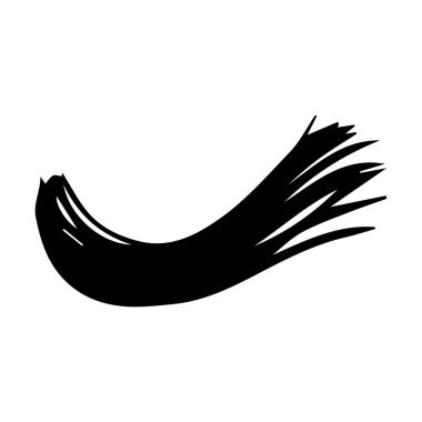 Arkaplan tasarımı için Scribble fırça vuruş ögesi, soyut kömür kıvrımlı çizgi çizimi çizimi