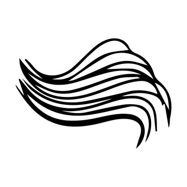 Arkaplan tasarımı için Scribble fırça vuruş ögesi, soyut kömür kıvrımlı çizgi çizimi çizimi