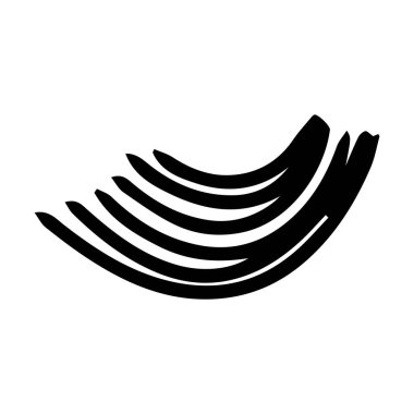 Arkaplan tasarımı için Scribble fırça vuruş ögesi, soyut kömür kıvrımlı çizgi çizimi çizimi