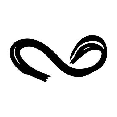 Arkaplan tasarımı için Scribble fırça vuruş ögesi, soyut kömür kıvrımlı çizgi çizimi çizimi