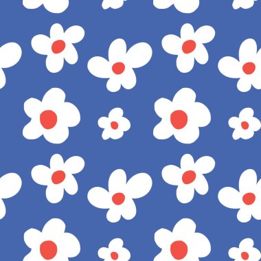 Kusursuz çiçek desenli element vektörü şekil karalama çiçek soyut doku ve kumaş arkaplan illüstrasyonu