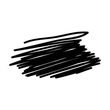 Kalem vuruş elementi, grunge kömür el kapakları karalama işareti sanat fırça hattı