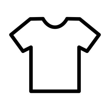 Tasarım için t-shirt simgesi, vektör şablonu çizimi