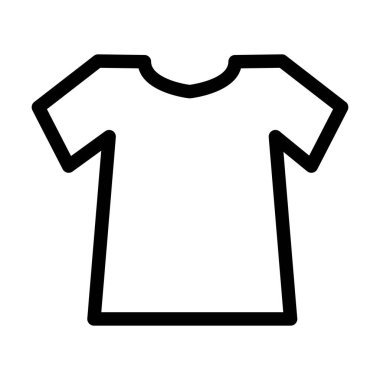 Tasarım için t-shirt simgesi, vektör şablonu çizimi