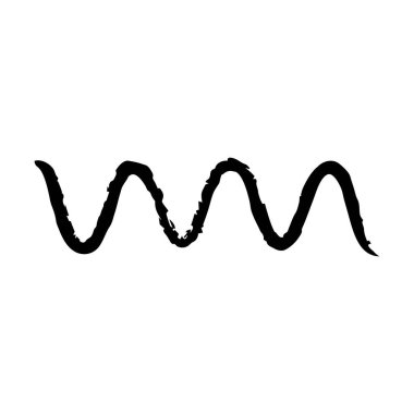 Soyut grunge fırça dalga çizgisi arka plan vektör sanat tasarımı grafik tasarımı için çizgili çizgi deseni