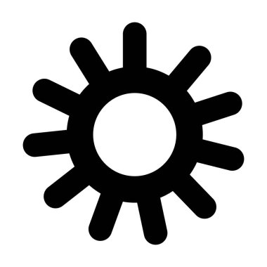 Güneş simgesi kırpma, vektör gösterim ögesi