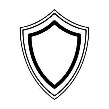 Çerçeve kalkanı simgesi ögesi, ana sınır grunge şekil simgesi, vektör çiziminde tasarım için dekoratif karalama