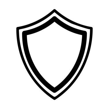 Çerçeve kalkanı simgesi ögesi, ana sınır grunge şekil simgesi, vektör çiziminde tasarım için dekoratif karalama