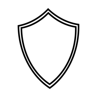 Çerçeve kalkanı simgesi ögesi, ana sınır grunge şekil simgesi, vektör çiziminde tasarım için dekoratif karalama