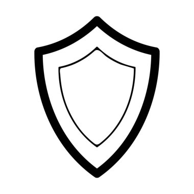 Çerçeve kalkanı simgesi ögesi, ana sınır grunge şekil simgesi, vektör çiziminde tasarım için dekoratif karalama