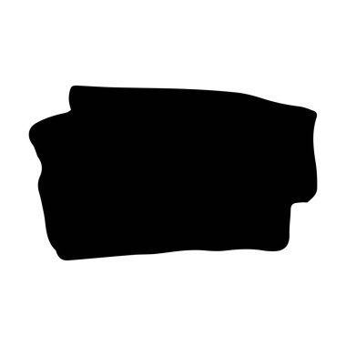 Boya fırçası darbesi, serbest sanatsal su rengi soyut şekil kirli grunge stili vuruş mürekkep çizimi çizim ve arkaplan çizimi için vektör illüstrasyonu