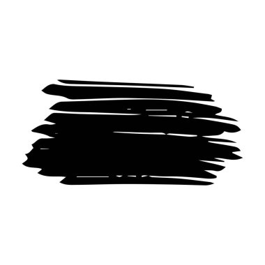 Boya fırçası darbesi, serbest sanatsal su rengi soyut şekil kirli grunge stili vuruş mürekkep çizimi çizim ve arkaplan çizimi için vektör illüstrasyonu