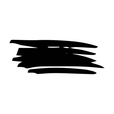 Boya fırçası darbesi, serbest sanatsal su rengi soyut şekil kirli grunge stili vuruş mürekkep çizimi çizim ve arkaplan çizimi için vektör illüstrasyonu