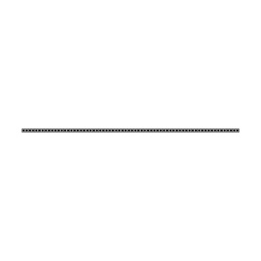 Vektör illüstrasyonunda tasarım için dekoratif klasik karalama ögesi için sınır simgesi, ayırıcı şekil yatay çizgi vektörü