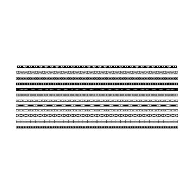 Vektör illüstrasyonunda tasarım için dekoratif klasik karalama ögesi için sınır simgesi, ayırıcı şekil yatay çizgi vektörü