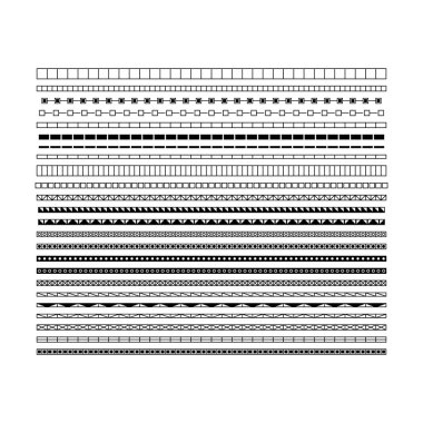 Vektör illüstrasyonunda tasarım için dekoratif klasik karalama ögesi için sınır simgesi, ayırıcı şekil yatay çizgi vektörü