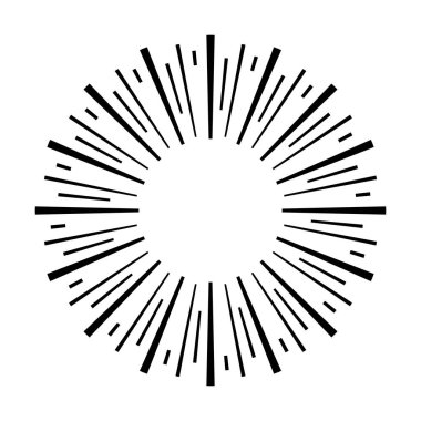 Güneş simgesi, tasarım için güneş patlaması vektör çizimi ögesi