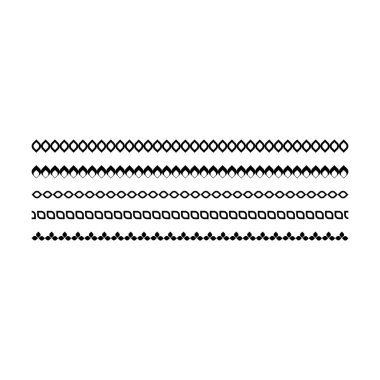 Vektör illüstrasyonunda tasarım için dekoratif klasik karalama ögesi için kenarlık çerçeve simgesi, bölücü yatay çizgi vektör şekil simgesi