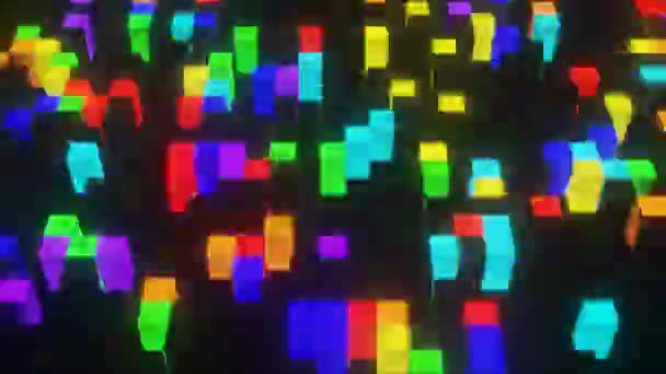 Креативный Цветной Фон Loop Анимация Шланг Выделиться Фоне Остальных — стоковое видео