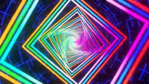 Creatief Gekleurde Abstracte Achtergrond Loop Animatie Voor Hoose Dit Onderscheiden — Stockvideo