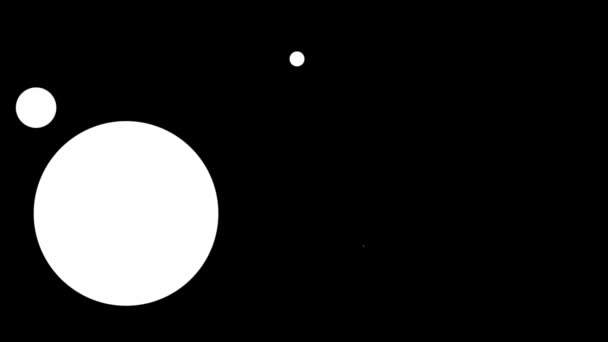 White Dot Popup Loop Transitie Achtergrond — Stockvideo