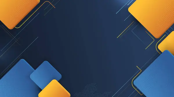 Geometrik Soyut Renkli Teknoloji Arkaplanı, Mavi Geometrik Modern Şablon Arkaplanı