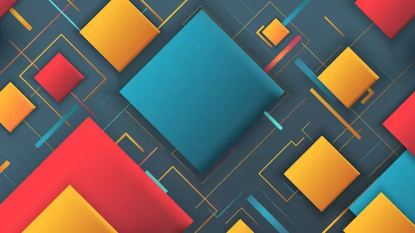Dikdörtgen Geometrik Soyut Renkli Arkaplan, Soyut Modern Şablon Arkaplanı