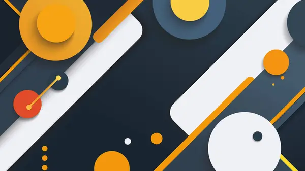 Renkli Modern Soyut İş Geometrik Şablon Arkaplanı, Teknoloji Modern Çember Renk Şablonu Web Tasarımı