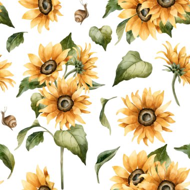 Sonbahar baharı sarı çiçekleri Sonbahar tasarımı için beyaz arka planda çiçek desenli el boyası hoş ev yapımı mutfak masası kumaş ambalaj kağıdı.