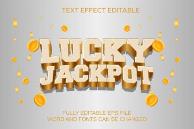 3D TEXT EFTİK TANRI JACKPOT VECTOR EDİLMESİ