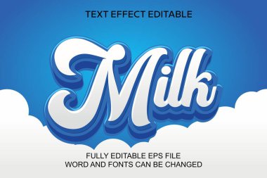 3D TEXT EF MİLK VECTOR EDİLMESİ