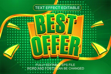 3D TEXT EFTİK En İyi Teklif VECTOR EDİLDİRİRİCİ